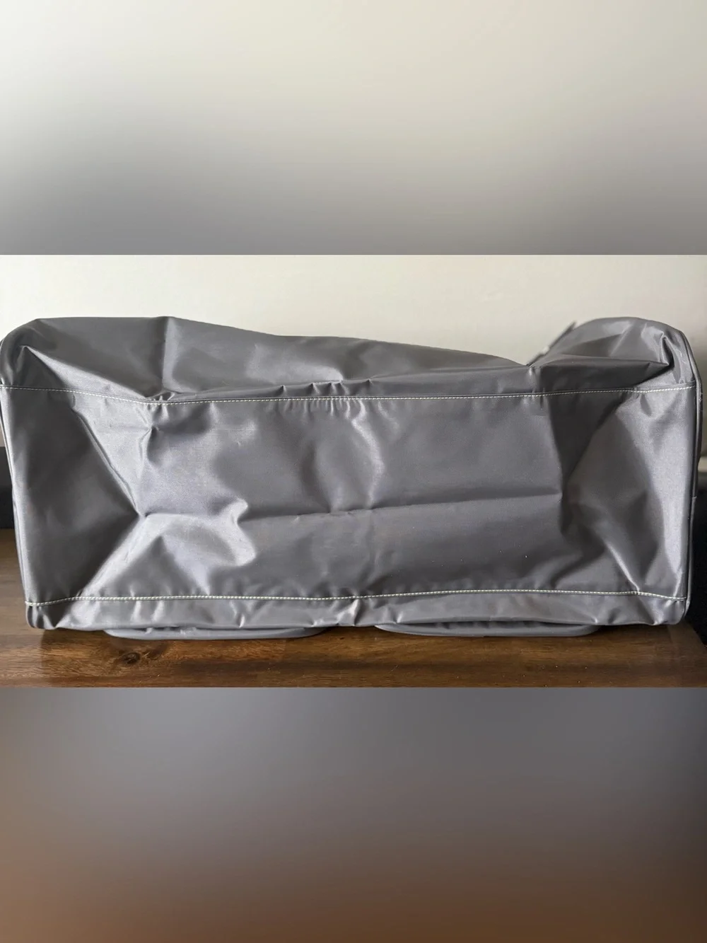 Kenneth Cole Reaction Duffle Large Gym Tote Gray Grey Bag Zipper Green Durable